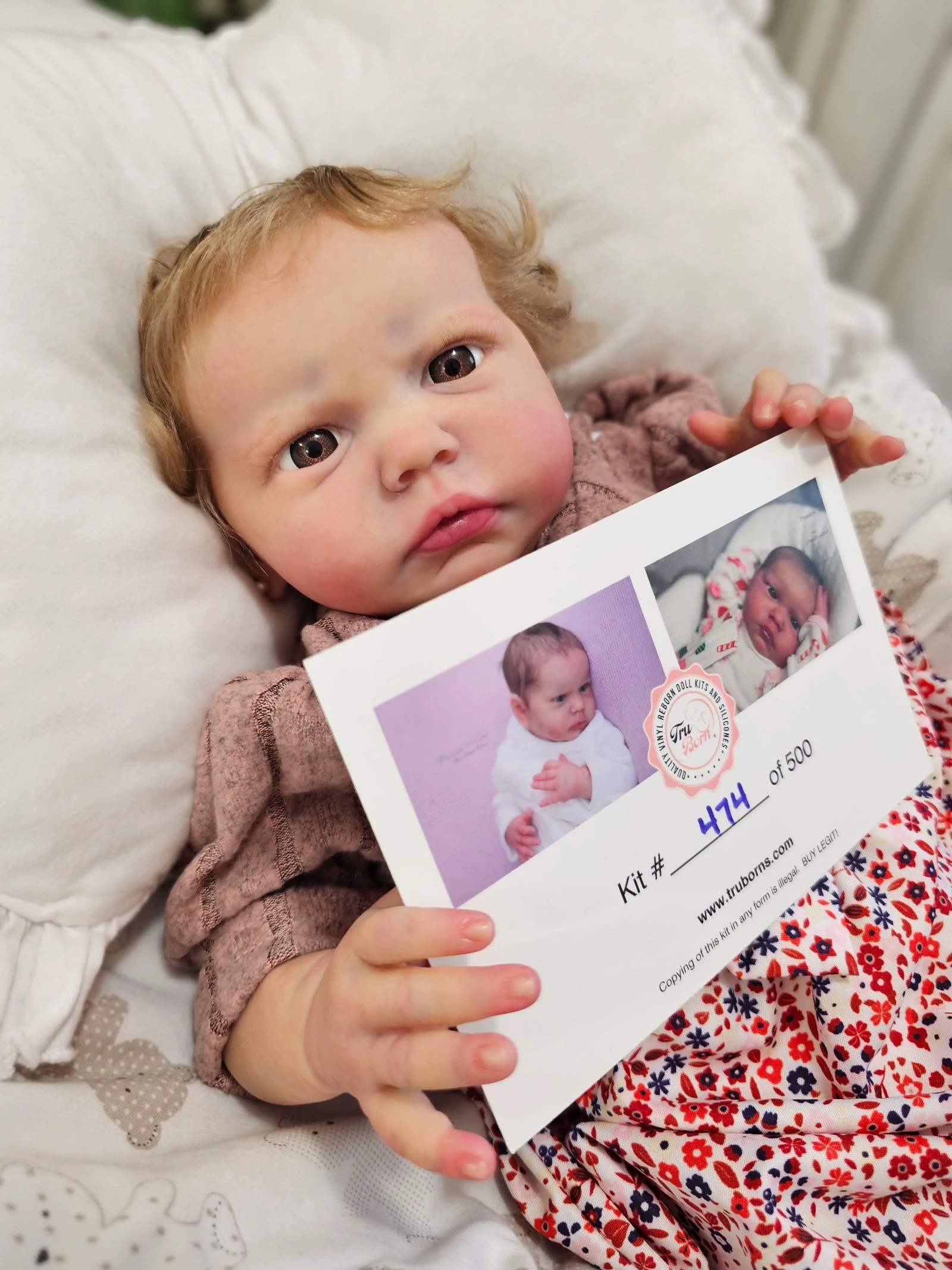 Muñeca reborn original y con certificado – photo 6